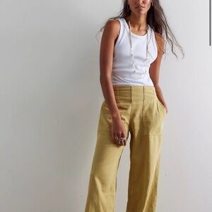 High-Waisted Wide Leg Pants in Antelope - Women’s size XL
